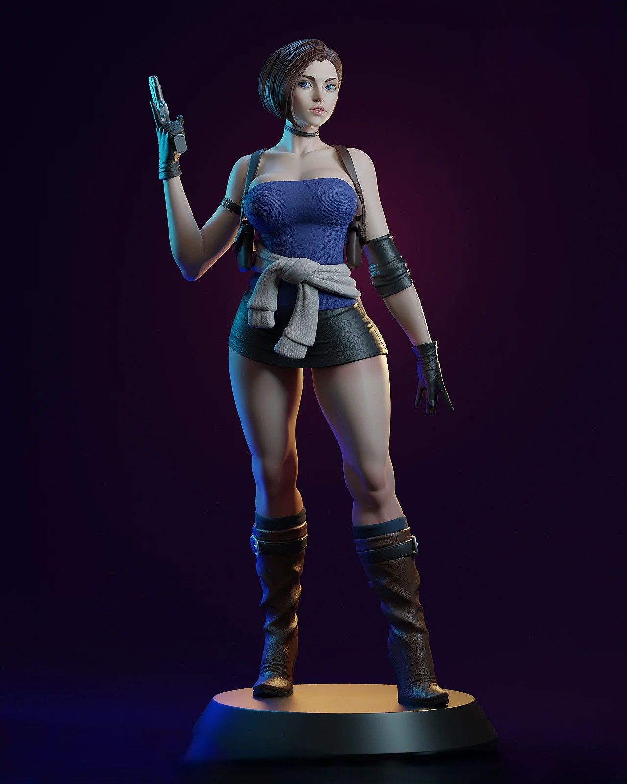 Jill Valentine Statue | Resident Evil Fan Art by E.S Monster SFW,NSFW 3d printed,3d printed statue,Resident Evil Statue ,nsfw statue,Jill Valentine statue