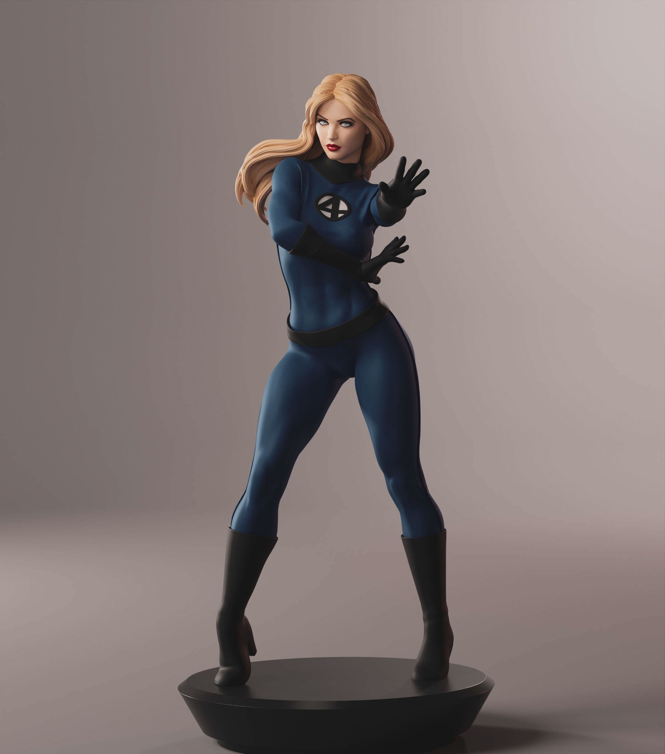Sue Storm Statue | Marvel Fan Art by Abe3D SFW,NSFW 3d printed statue,sue storm,fantastic4,3d printed figure,3d printed,nsfw statue