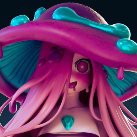 Mushroom Girl Statue | Monster Girl Fan Art by Officer Rhu SFW,NSFW,Futa 3d printed,Mushroom Girl statue,futa statue,Monster Girl statue,furry statue,nsfw statue