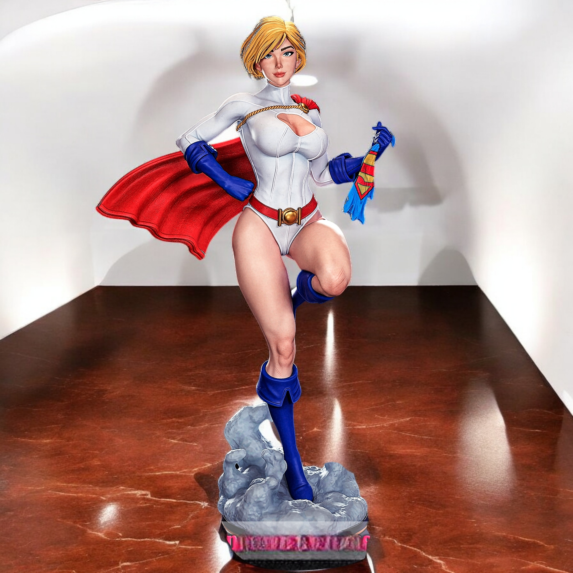 Power Girl Statue | DC Fan Art by PEACHFIGURE