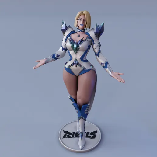 Emma Frost Statue | Marvel Rivals Fan Art by FunserviceSTL SFW,NSFW 3d printed statue,nsfw statue,Emma Frost statue,Marvel Rivals,3d printed figure,3d printed