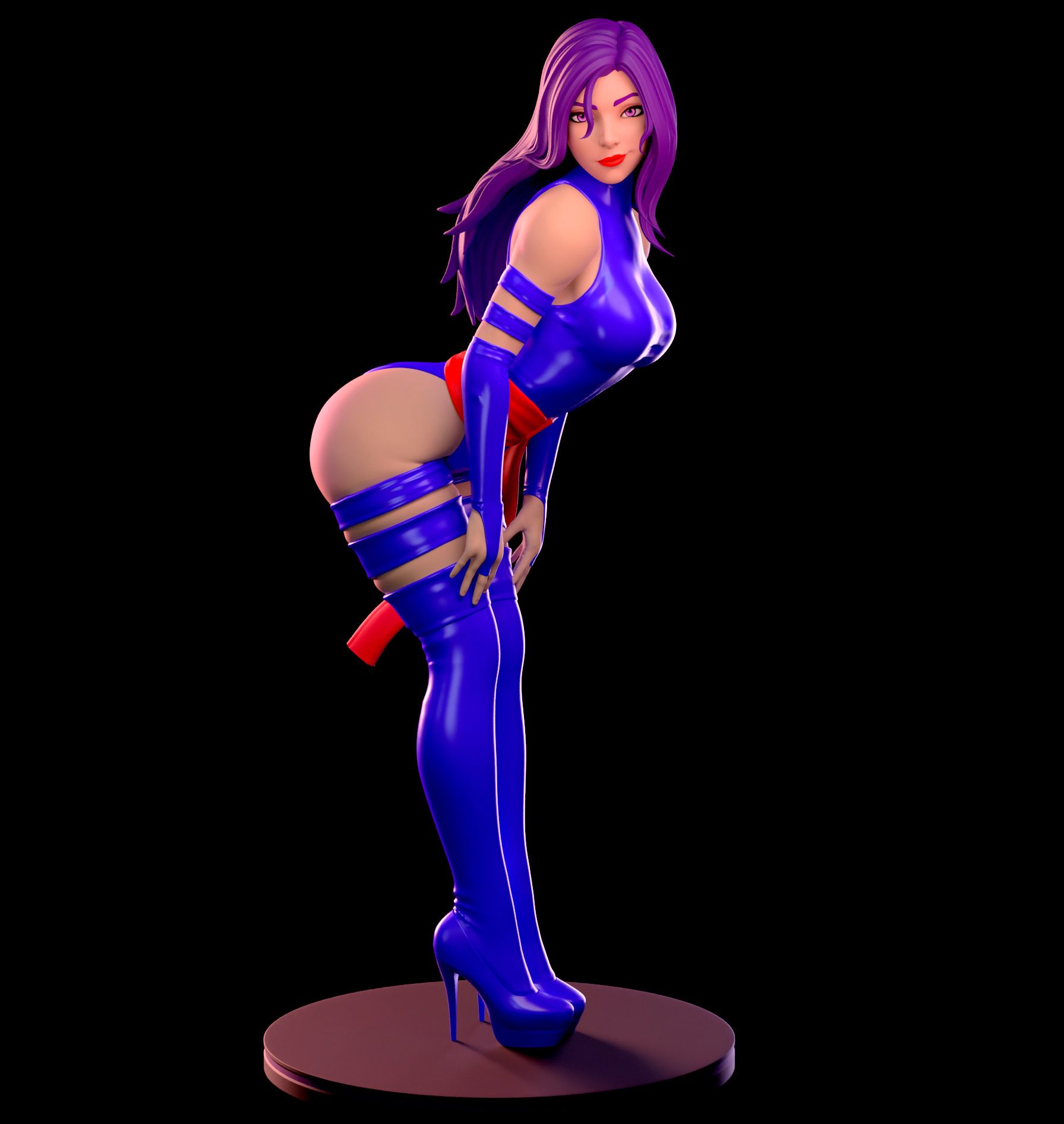 Psylocke Statue | Marvel Fan Art by Azaak3d SFW 3d printed statue,3d printed,sfw statue,Marvel statue,Psylocke statue