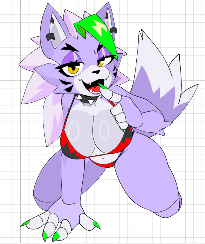 Roxanne v15 Sticker | Five Nights at Freddy's Vinyl Sticker SFW roxanne sticker,sfw sticker,stickers,Nights at Freddy's,furry sticker