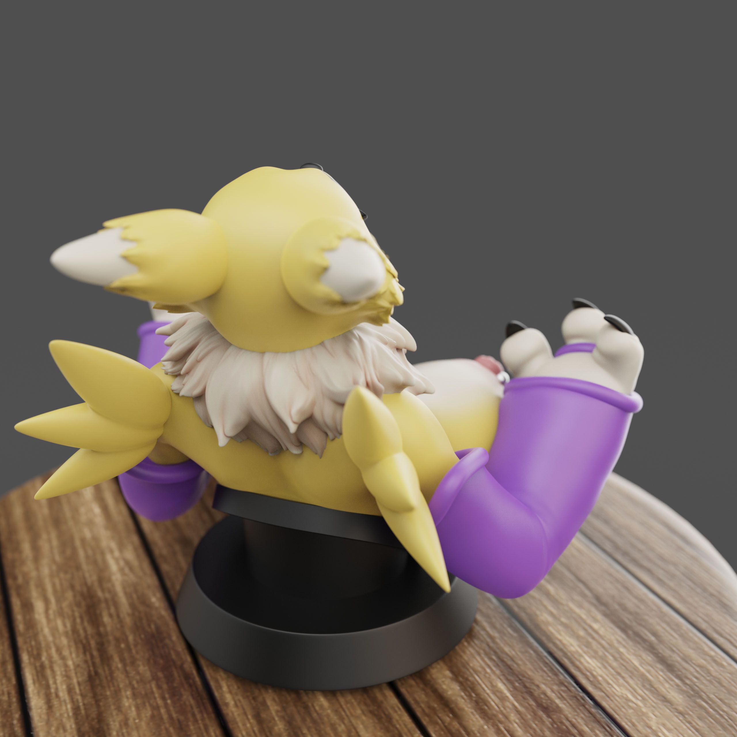 Renamon Phone Holder Statue | Digimon by Anyonensfw SFW,NSFW 3d printed statue,3d printed,Renamon Phone Holder ,Digimon statue,nsfw statue,3d printed figure