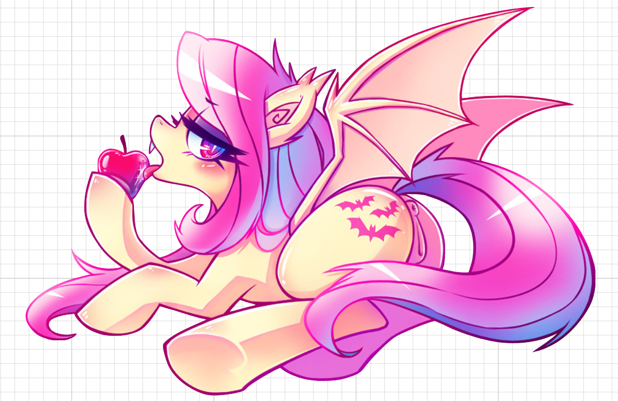 Flutterbat NSFW Furry Sticker | My Little Pony Vinyl Sticker NSFW furry sticker,nsfw sticker,stickers,Flutterbat,mlp sticker,My Little Pony sticker