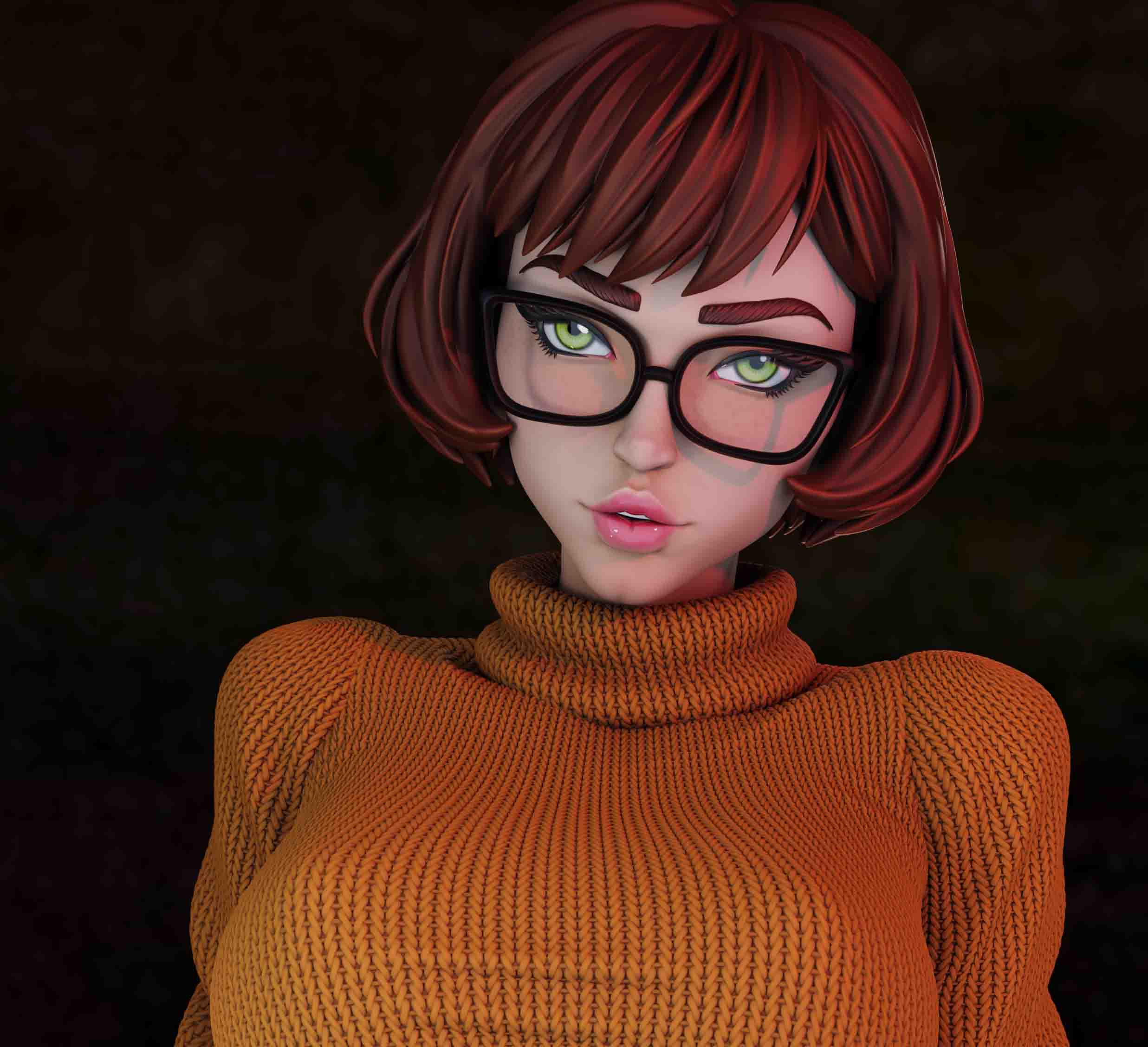 Velma Statue | Scooby-Doo Fan Art by Momoji3d SFW,NSFW 3d printed statue,3d printed,nsfw statue,Velma Statue,Scooby-Doo statue