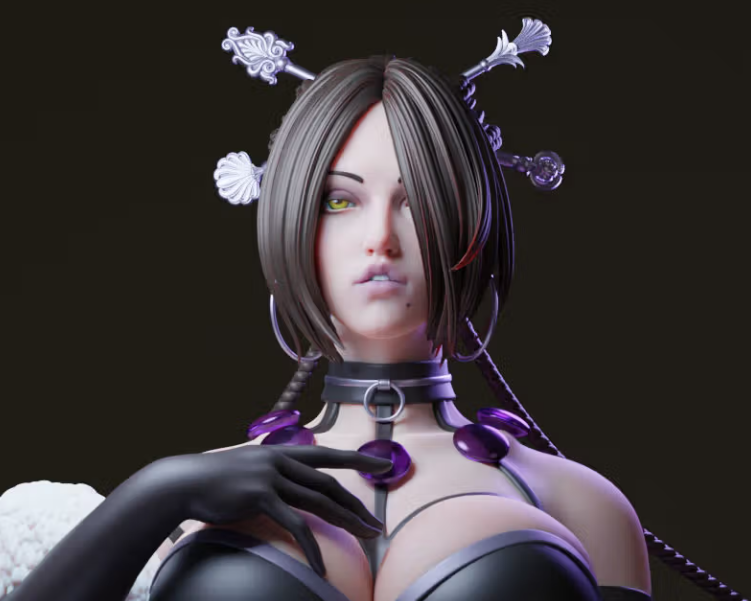 LULU Statue | Final Fantasy Fanart von E.S Monster SFW,NSFW 3d printed statue,3d printed,nsfw statue,3d printed figure, LULU Statue,Final Fantasy Statue