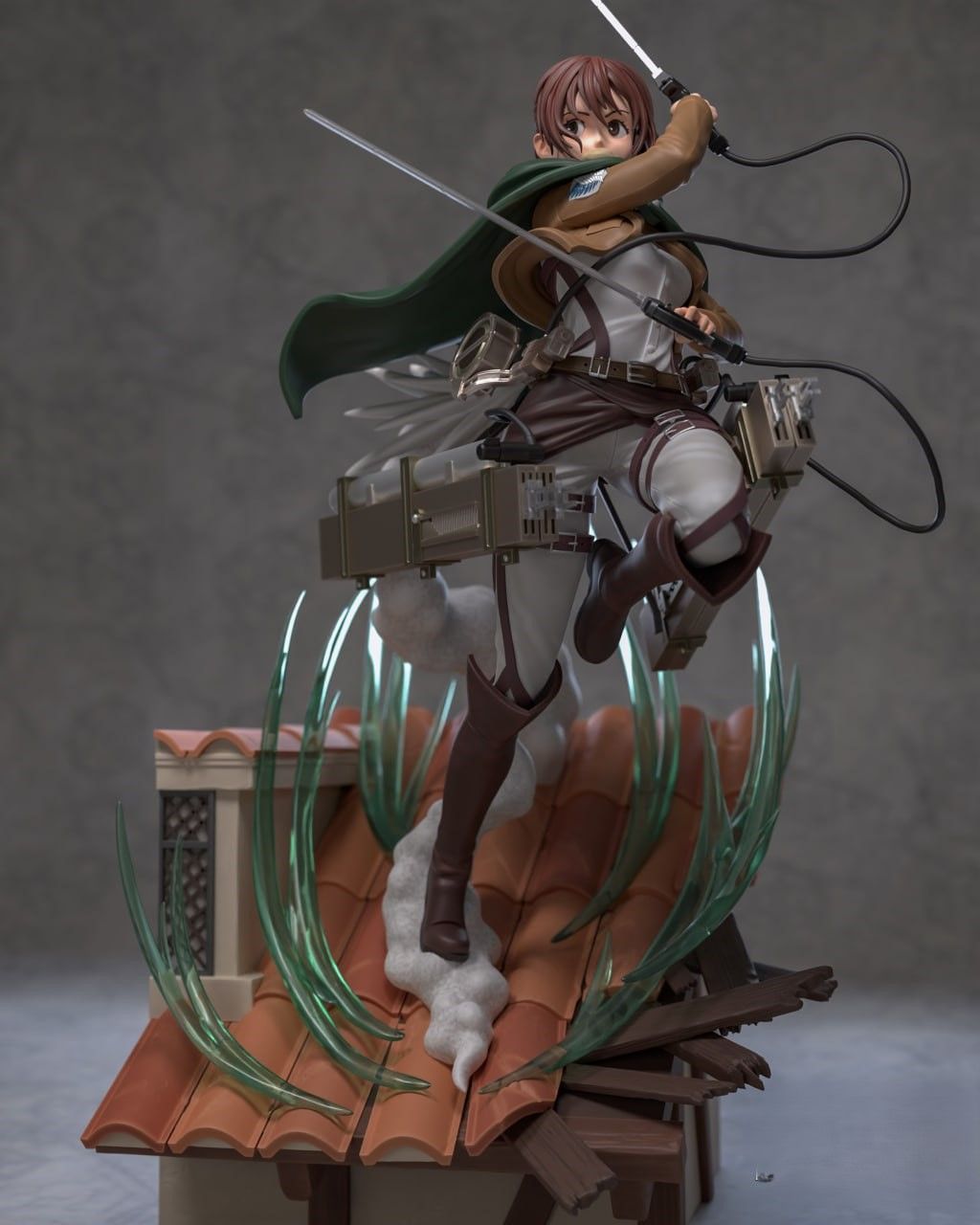 Sasha Braus Statue | Attack on Titan Fan Art by Azerama SFW,NSFW 3d printed,3d printed statue,nsfw statue,Sasha Braus statue,Attack on Titan statue