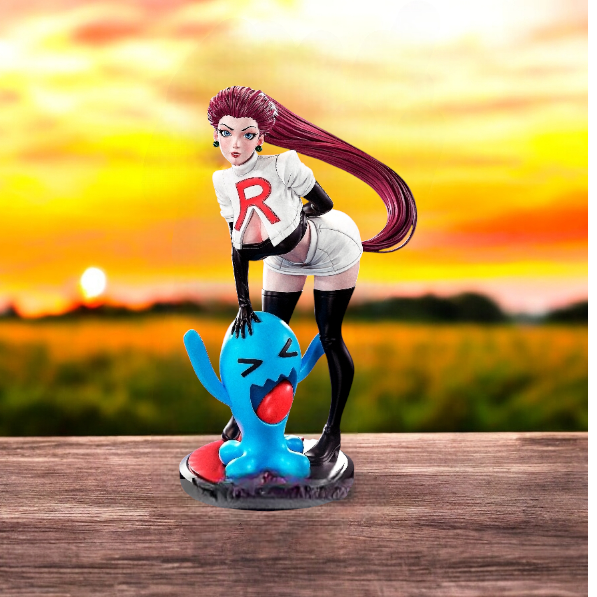 Jessie Statue | Pokemon Fan Art by PEACHFIGURE SFW,NSFW 3d printed statue,3d printed,nsfw statue,3d printed figure,Jessie Statue,Pokemon