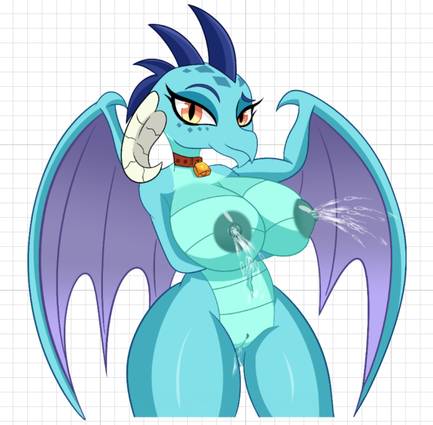 Milky Ember Dragon Girl Furry Sticker | My Little Pony Vinyl Sticker SFW,NSFW furry sticker,nsfw sticker,Milky Ember Dragon,mlp sticker,My Little Pony sticker