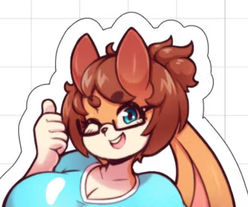 Maya 3 furry girl Sticker | Original Vinyl Sticker SFW furry sticker,sticker,Squirrel Girl,sfw sticker,stickers