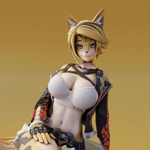 Pulchra Statue | Zenless Zone Zero Fan Art by FunserviceSTL SFW,NSFW 3d printed statue,nsfw statue,Pulchra statue,Zenless Zone Zero ,3d printed figure,3d printed