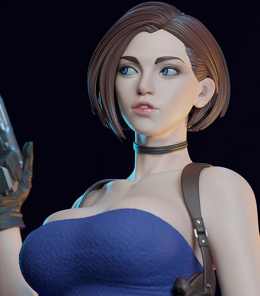 Jill Valentine Statue | Resident Evil Fan Art by E.S Monster SFW,NSFW 3d printed,3d printed statue,Resident Evil Statue ,nsfw statue,Jill Valentine statue 