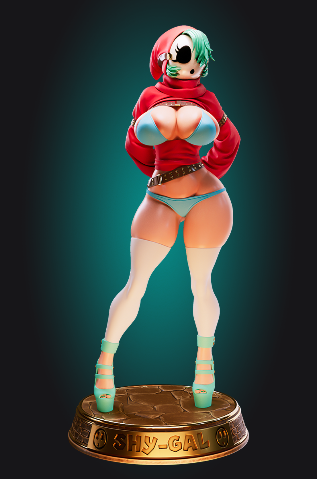 Shygal Statue | Sper Mario Fan Art by Officer Rhu