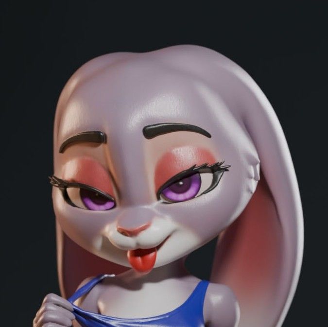 Statue Judy Hops | Zootopia Fan art par Gibly SFW,NSFW 3d printed statue,3d printed,Zootopia Statue,nsfw statue,3d printed figure,Judy Hops Statue