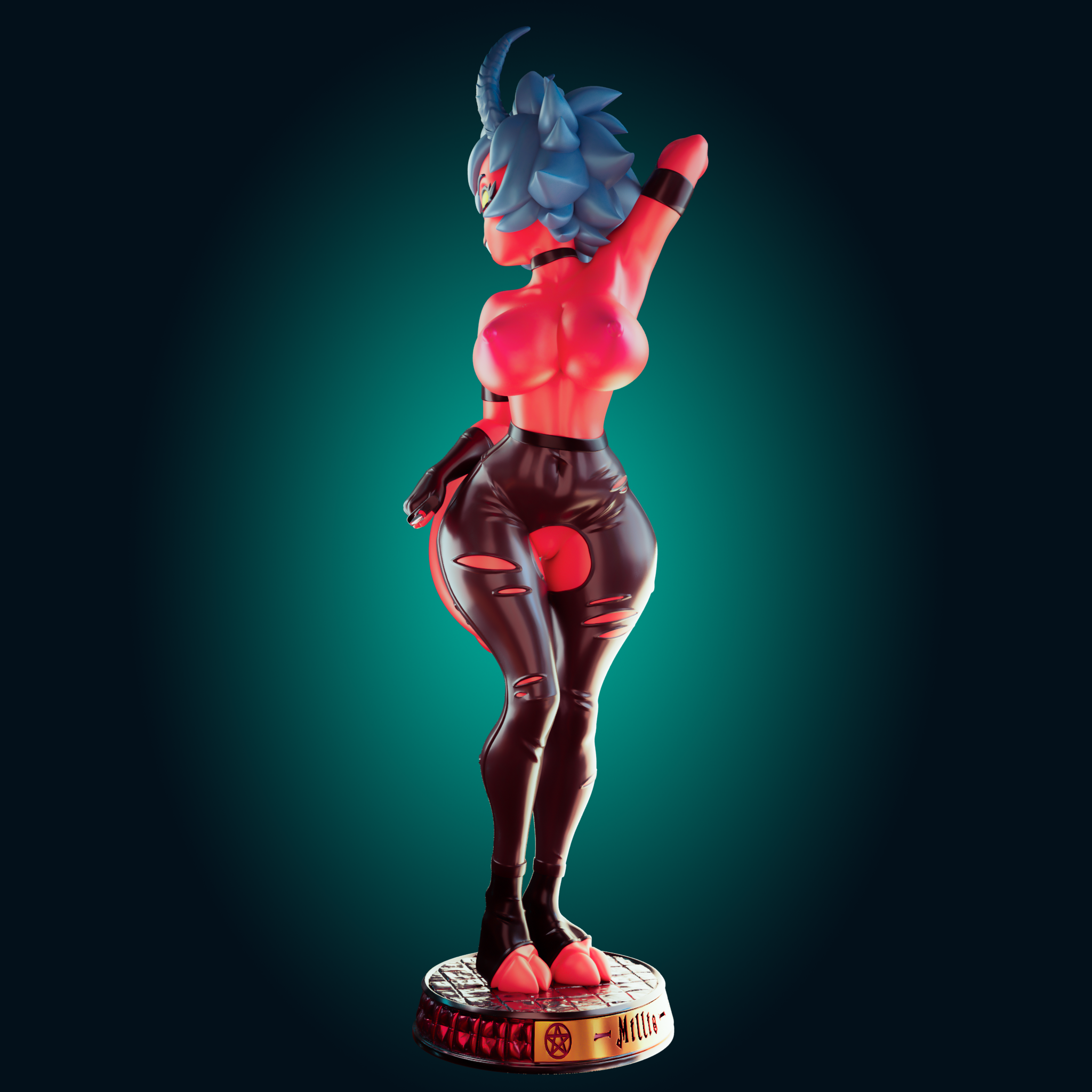 Millie Statue | Helluva Boss Fan Art by Officer Rhu image