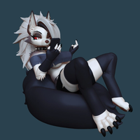 Statue Loona NSFW | Helluva Boss Fan art par GeneralButa SFW,NSFW 3d printed statue,3d printed,nsfw statue,Loona Statue,3d printed figure,furry statue,Helluva Boss