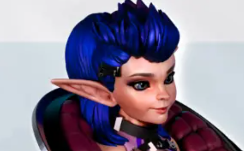 Eldrin Swiftcode Elf Hacker Miniature | Cyberpunk2077 Fan Art by Gaz Minis SFW,NSFW 3d printed,miniature,Cyberpunk2077 miniature,nsfw miniature,Eldrin Swiftcode Elf Hacker,3d printed miniature