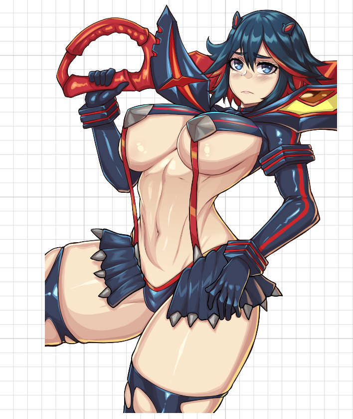 Ryuko Matoi Sticker | Kill la Kill Vinyl Sticker SFW,NSFW sfw sticker,Ryuko Matoi sticker,nsfw sticker,Kill la Kill stickers,anime girl sticker