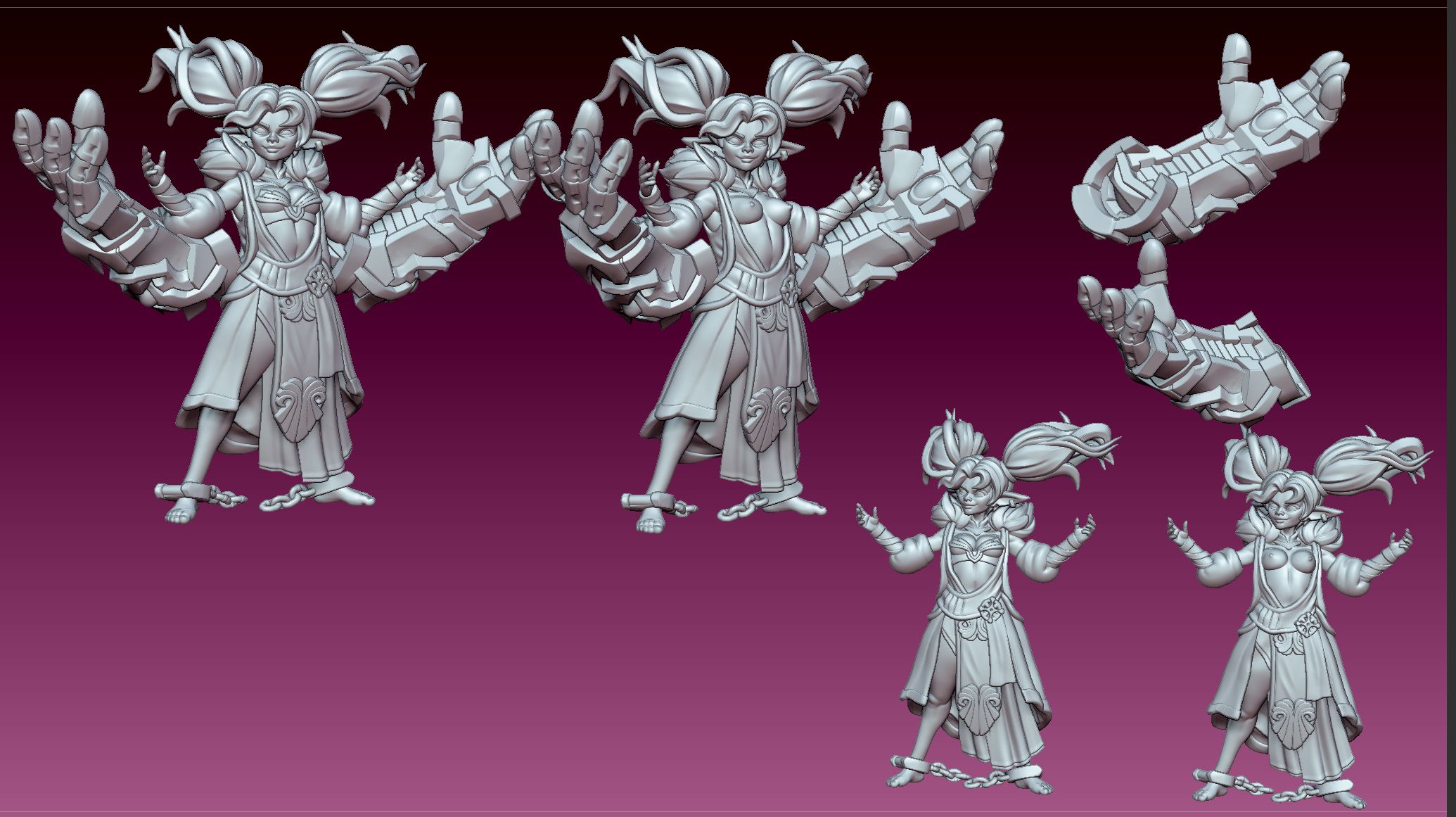 Kozu Alter User Goblin Miniature | DnD Fan Art by Gaz Minis SFW,NSFW 3d printed,miniature,dnd miniature,Kozu Alter User Goblin,3d printed miniature,nsfw miniature