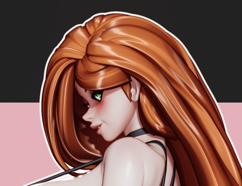 Statue Kim Possible | Kim Possible Fan art par Rushzilla SFW,NSFW 3d printed statue,3d printed,3d printed figure,Kim Possible Statue,nsfw statue