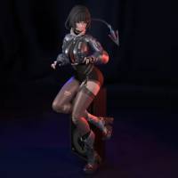 Figura Jane Doe | Zenless Zone Zero Fanart autorstwa FunserviceSTL SFW,NSFW,Futa 3d printed statue,nsfw statue,Jane Doe statue,Zenless Zone Zero,3d printed figure,3d printed,futanari statue,futanari figurines,futa figurines,futa statue