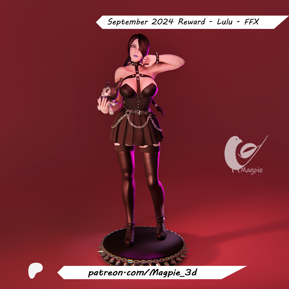  LULU Statue | Final Fantasy Fan Art by Magpie3d