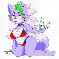 Naklejka Roxanne v17 | Five Nights at Freddy's Naklejka winylowa SFW,NSFW roxanne sticker,nsfw sticker,stickers,Nights at Freddy's,furry sticker