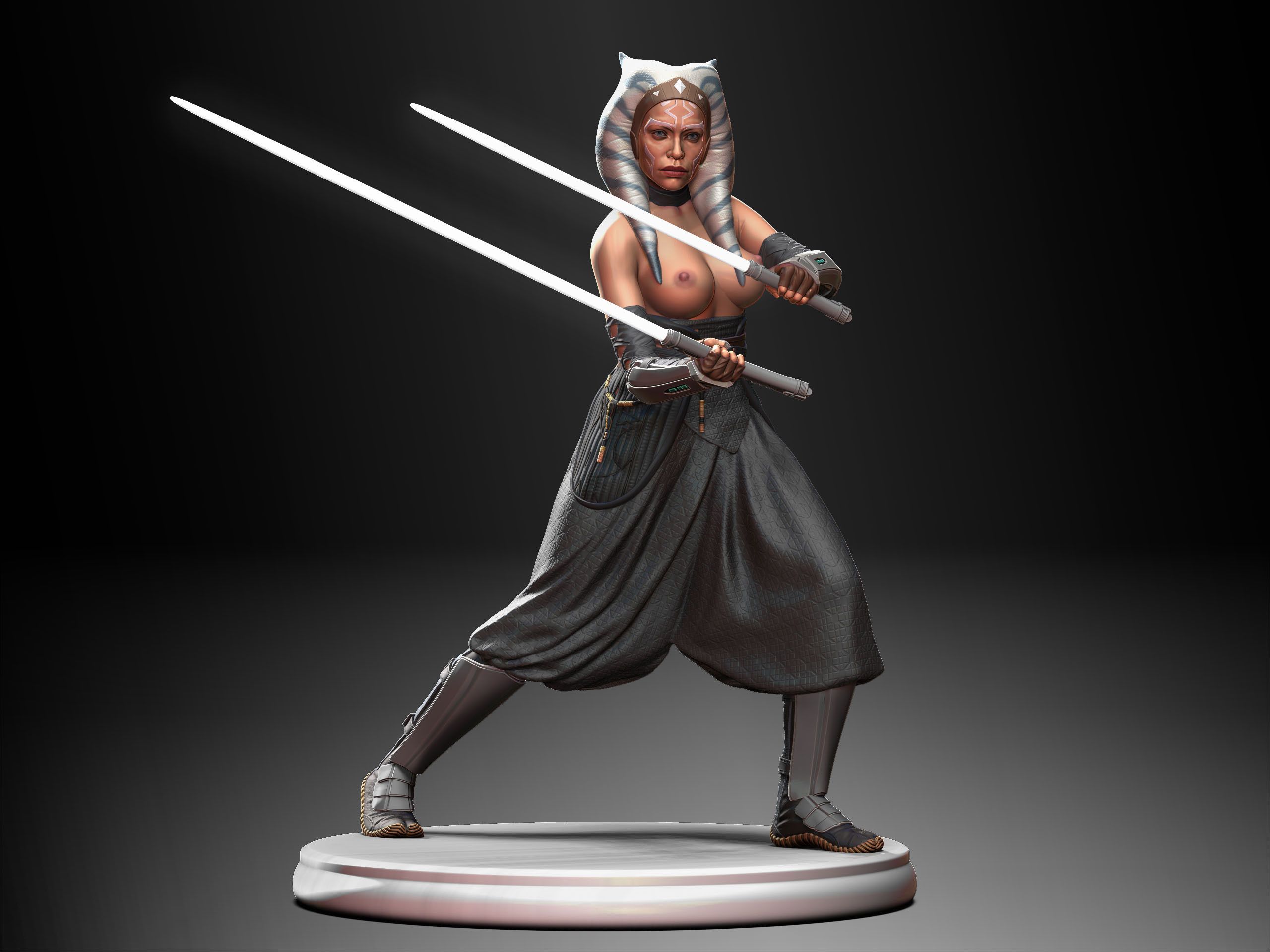 Ahsoka Statue | Star Wars Fan Art by stepanovsculpts SFW,NSFW 3d printed statue,3d printed,nsfw statue,3d printed figure,Ahsoka Statue,Star Wars