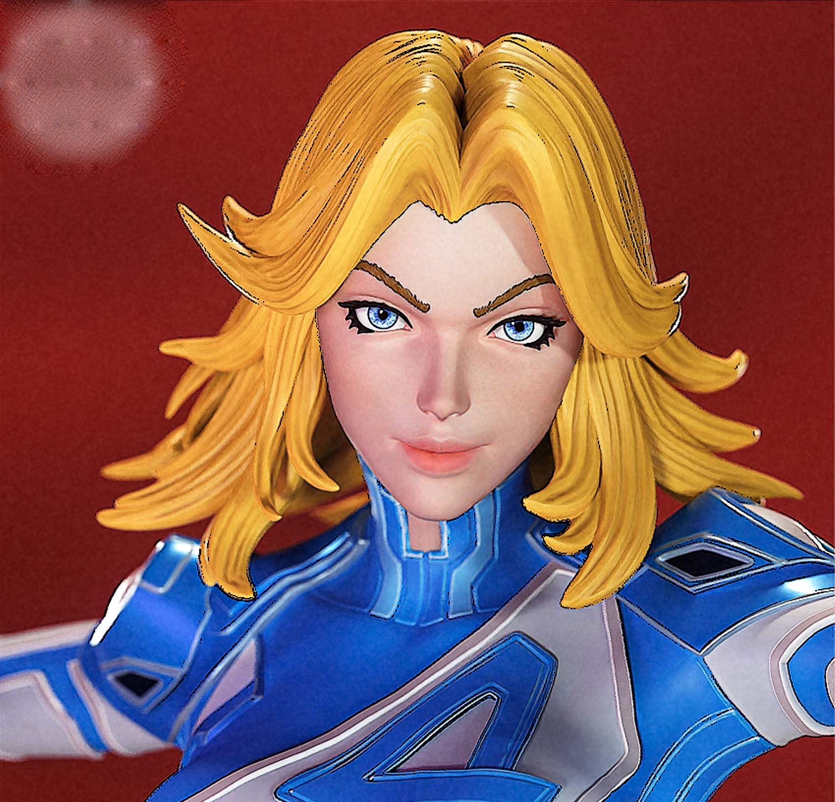 Invisible Woman Statue | Marvel Rivals Fan Art by PEACHFIGURE SFW,NSFW 3d printed,3d printed statue,Invisible Woman statue,Marvel statue,nsfw statue