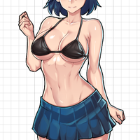 Pegatina Ryuko Matoi Bikini V1 | Kill la Kill Pegatina de vinilo SFW,NSFW sfw sticker,Ryuko Matoi sticker,nsfw sticker,Kill la Kill stickers,anime girl sticker