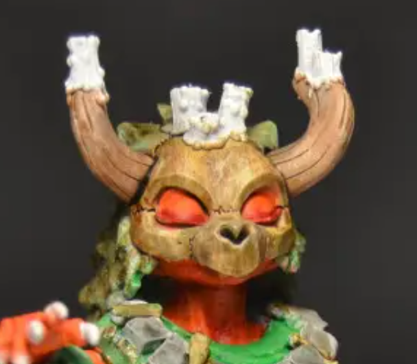 Moon Forest Witch Kobold Miniature | DnD Fan Art by Jigglystix SFW,NSFW 3d printed,miniature,dnd miniature,Moon Forest Witch Kobold,3d printed miniature,nsfw miniature