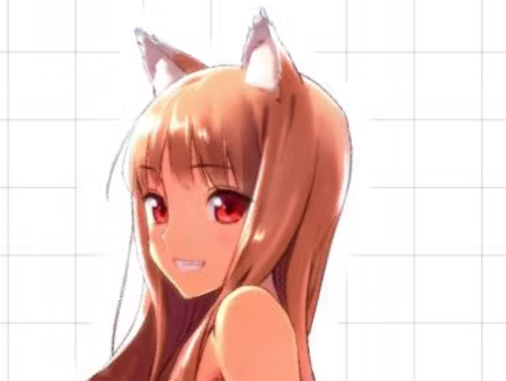 Holo V3 NSFW Sticker | Spice and Wolf Vinyl Sticker NSFW furry sticker,spice and wolf,holo sticker,nsfw sticker,stickers