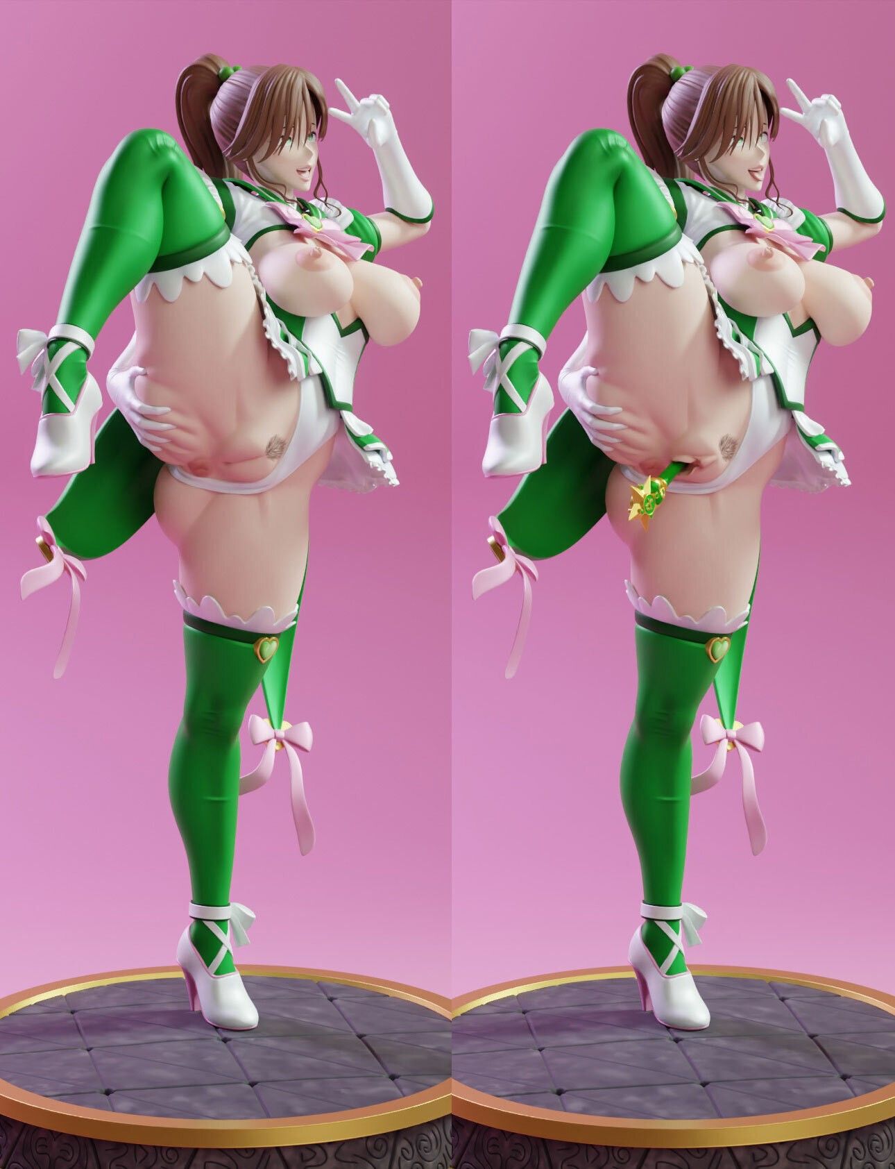 Sailor Jupiter Statue | Sailor Moon Fan Art by KiTNo SFW,NSFW 3d printed statue,3d printed figure,nsfw statue,Sailor Moon statue,Sailor Jupiter statue