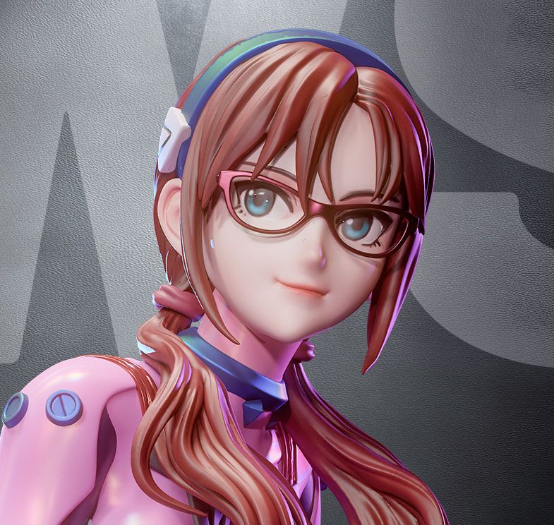 Mari Makinami Illustrious Statue | Evangelion Fan Art by CW Studios SFW,NSFW 3d printed statue,Evangelion statue,3d printed,Mari Makinami Illustrious Statue,3d printed figure,nsfw statue