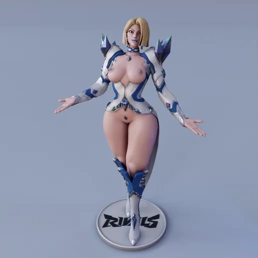 Emma Frost Statue | Marvel Rivals Fan Art by FunserviceSTL SFW,NSFW 3d printed statue,nsfw statue,Emma Frost statue,Marvel Rivals,3d printed figure,3d printed