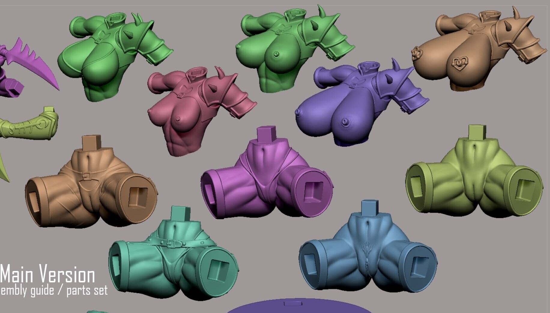 Lelith Hesperax Statue | 40k Fan Art by Digital Dark SFW,NSFW,Futa 3d printed statue,3d printed,nsfw statue,futa statue,3d printed figure,Lelith Hesperax Statue,warhammer 40k statue 