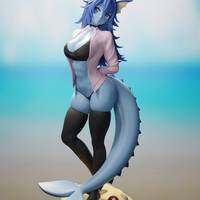 Figura Vaporeon Eevee | Pokemon Fanart autorstwa FunserviceSTL SFW,NSFW,Futa 3d printed,3d printed statue,nsfw statue,futa statue,furry statue,Vaporeon Statue,Pokémon Statue,futa figurines,futanari figurines,futanari statue