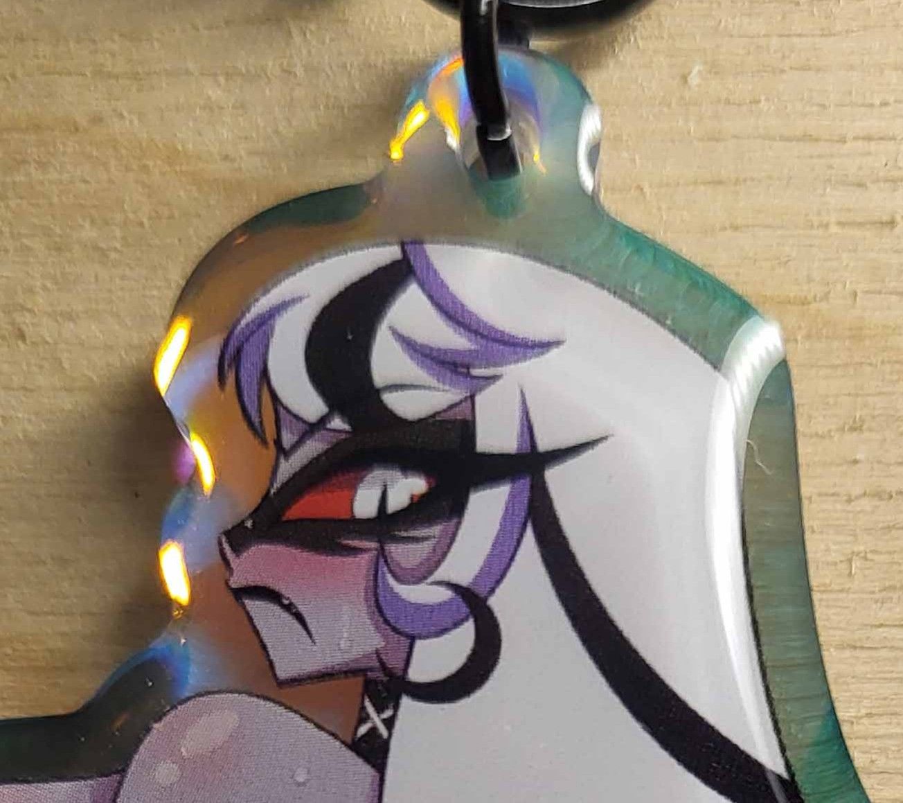 Carmilla Carmine Keychain | Hazbin Hotel Acrylic Keychain NSFW Carmilla Carmine keychain,furry keychain,Hazbin Hotel keychain,nsfw keychain
