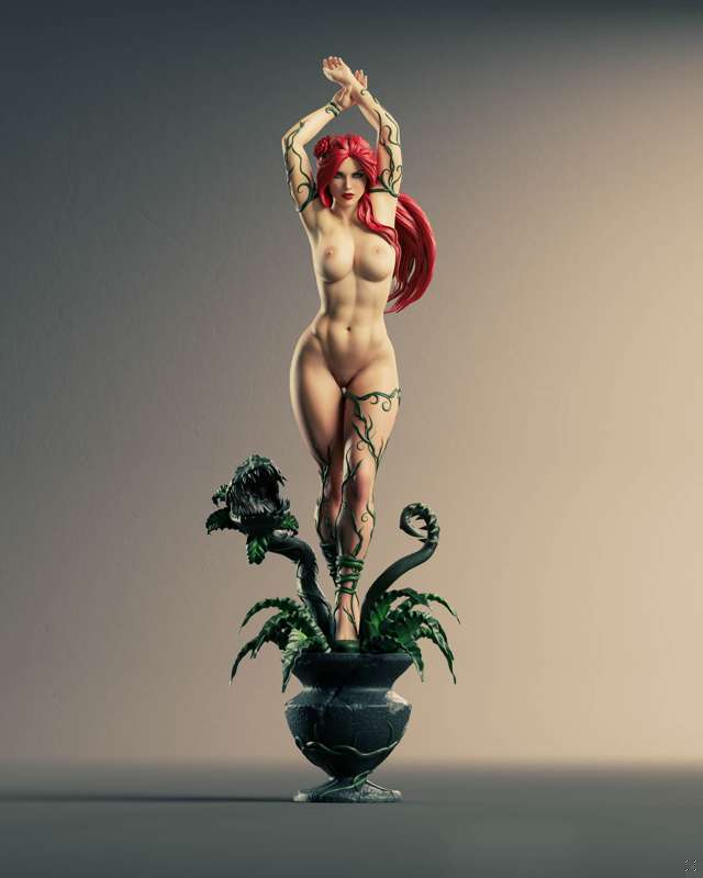 Poison Ivy Statue | DC Fan Art by Abe3D SFW,NSFW 3d printed statue,poison ivy,dc,3d printed figure,3d printed,nsfw statue