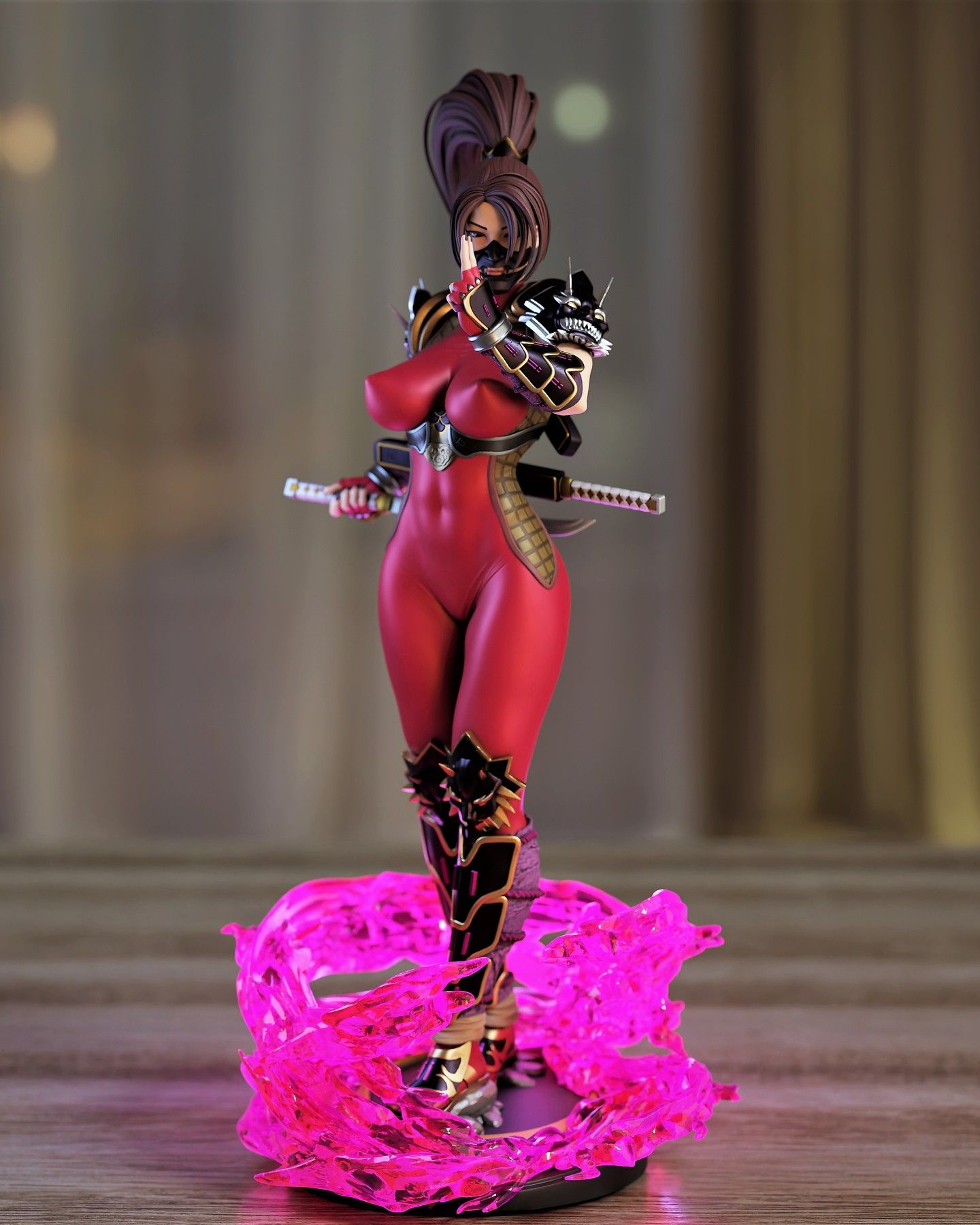 Taki Statue | Soul Calibur Fan Art by Momoji3d SFW,NSFW null