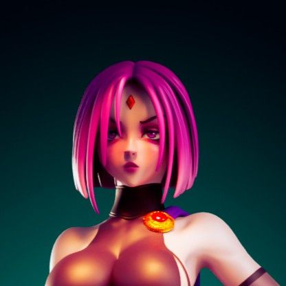 Raven Statue | DC Fan Art by Officer Rhu SFW,NSFW,Futa 3d printed statue,3d printed,futa statue,nsfw statue,Raven Statue,DC Statue
