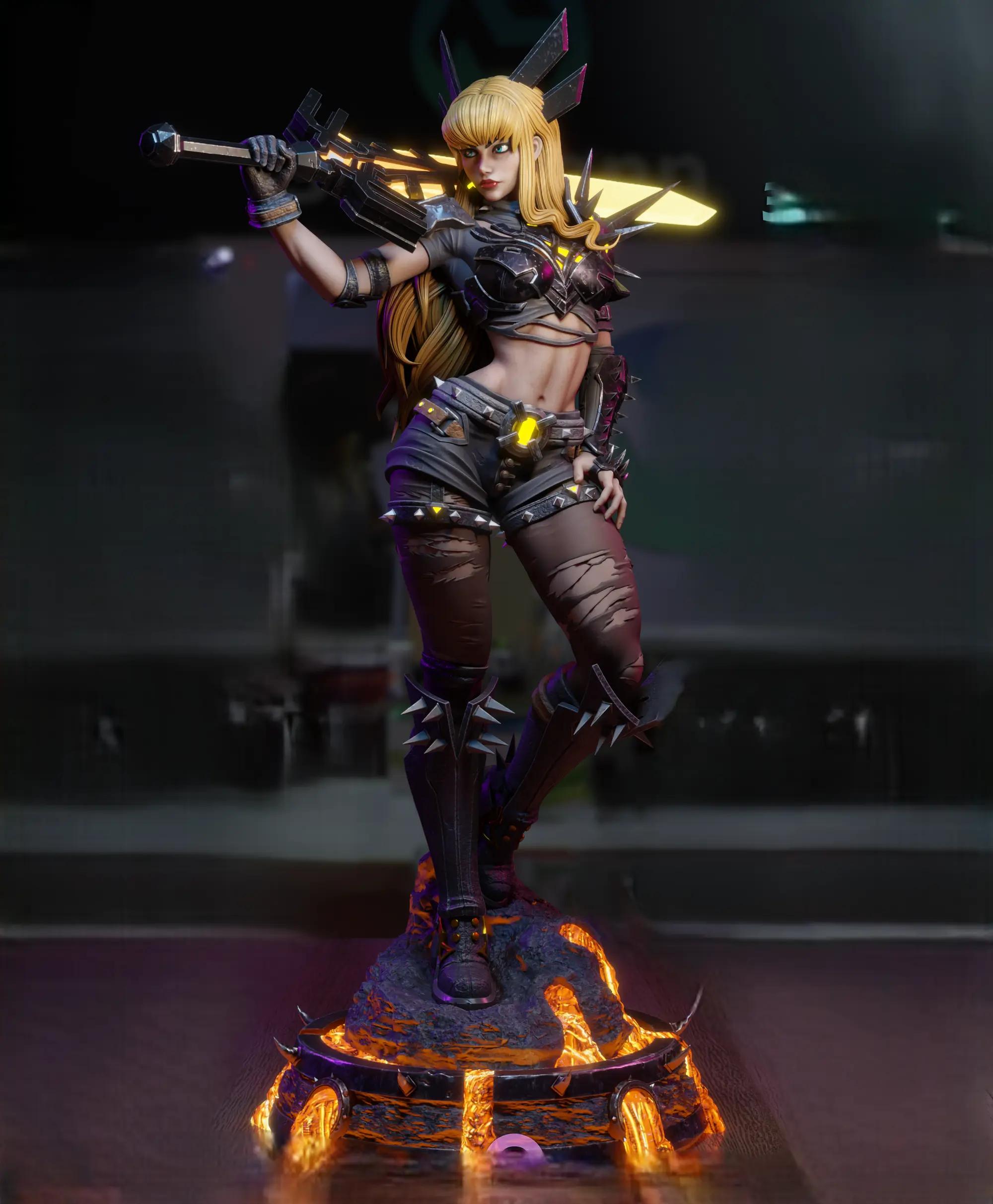 Magik Statue | Marvel Rivals Fan Art by 3Dmoonn SFW,NSFW 3d printed,3d printed statue,Magik Statue,Marvel Rivals statue,nsfw statue