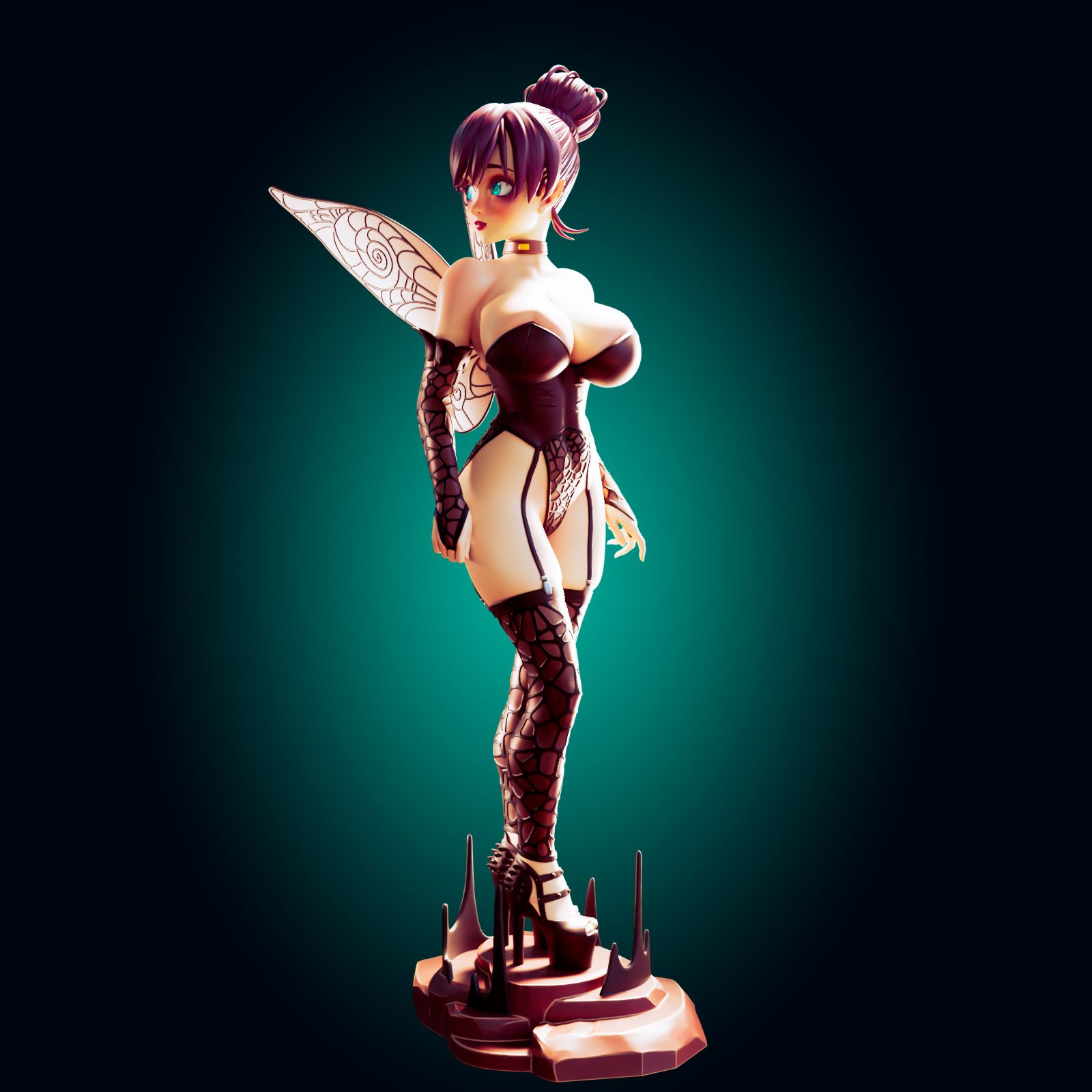 Tinker Bell Goth Statue | Peter Pan Fan Art by Officer Rhu SFW,NSFW,Futa null