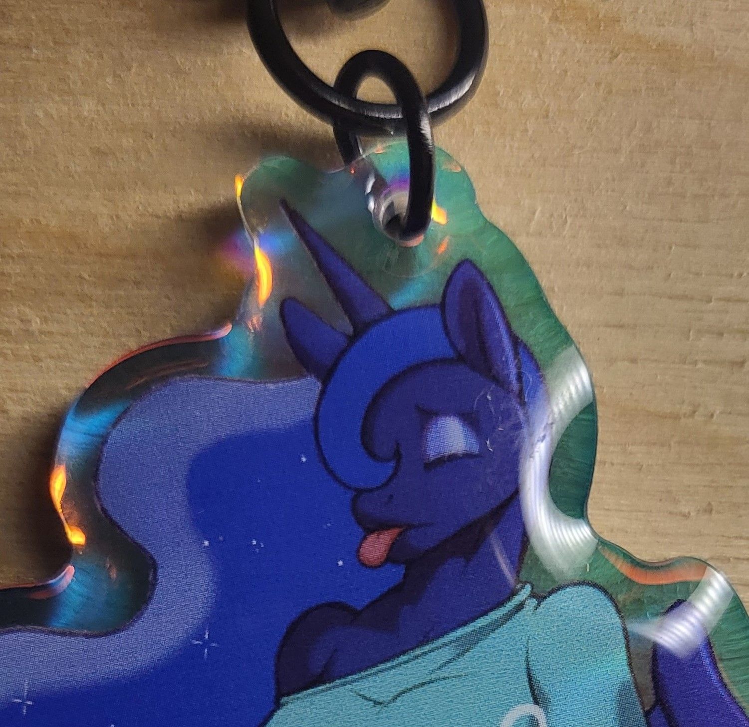 Princess Luna Sleepy Furry Keychain | My Little Pony Acrylic Keychain SFW My Little Pony,Princess Luna Sleepy Keychain,furry keychain,sfw keychain