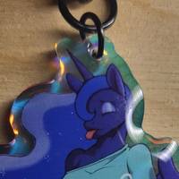 Porte-clés Princess Luna Sleepy Furry | My Little Pony Porte-clés acrylique SFW My Little Pony,Princess Luna Sleepy Keychain,furry keychain,sfw keychain