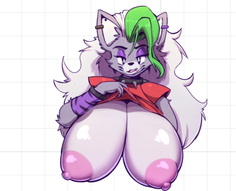 Roxanne Nsfw v5 Sticker | Five Nights at Freddy's Vinyl Sticker NSFW furry sticker,stickers,roxanne sticker,nsfw sticker,Nights at Freddy's