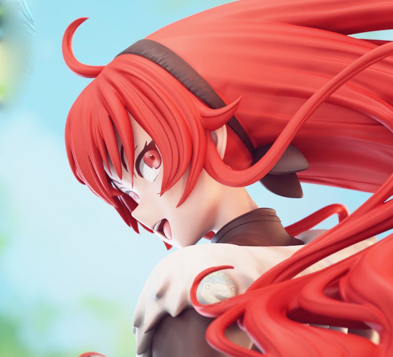 Statua Berserker King Eris | Mushoku Tensei Fan art di PikkyPrints SFW 3d printed statue,3d printed,3d printed figure,Berserker King Eris Statue,Mushoku Tensei Statue,sfw statue