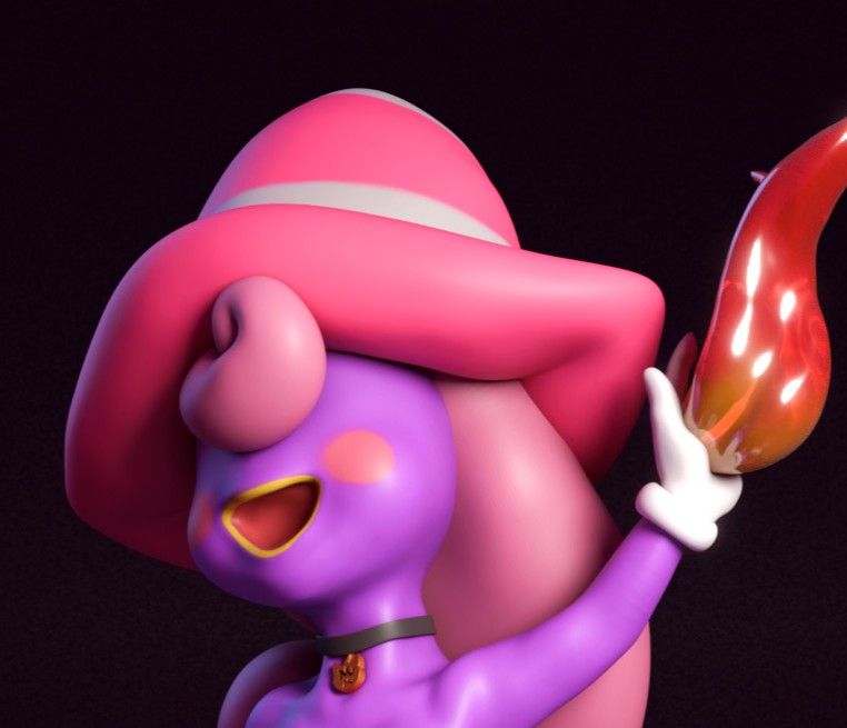 Vivian Ghost Furry Statue | Super Mario Fan Art by mowmaw NSFW,Futa 3d printed,Vivian Ghost statue,futa statue,Super Mario statue,furry statue,nsfw statue,futa figurines,futanari figurines,futanari statue