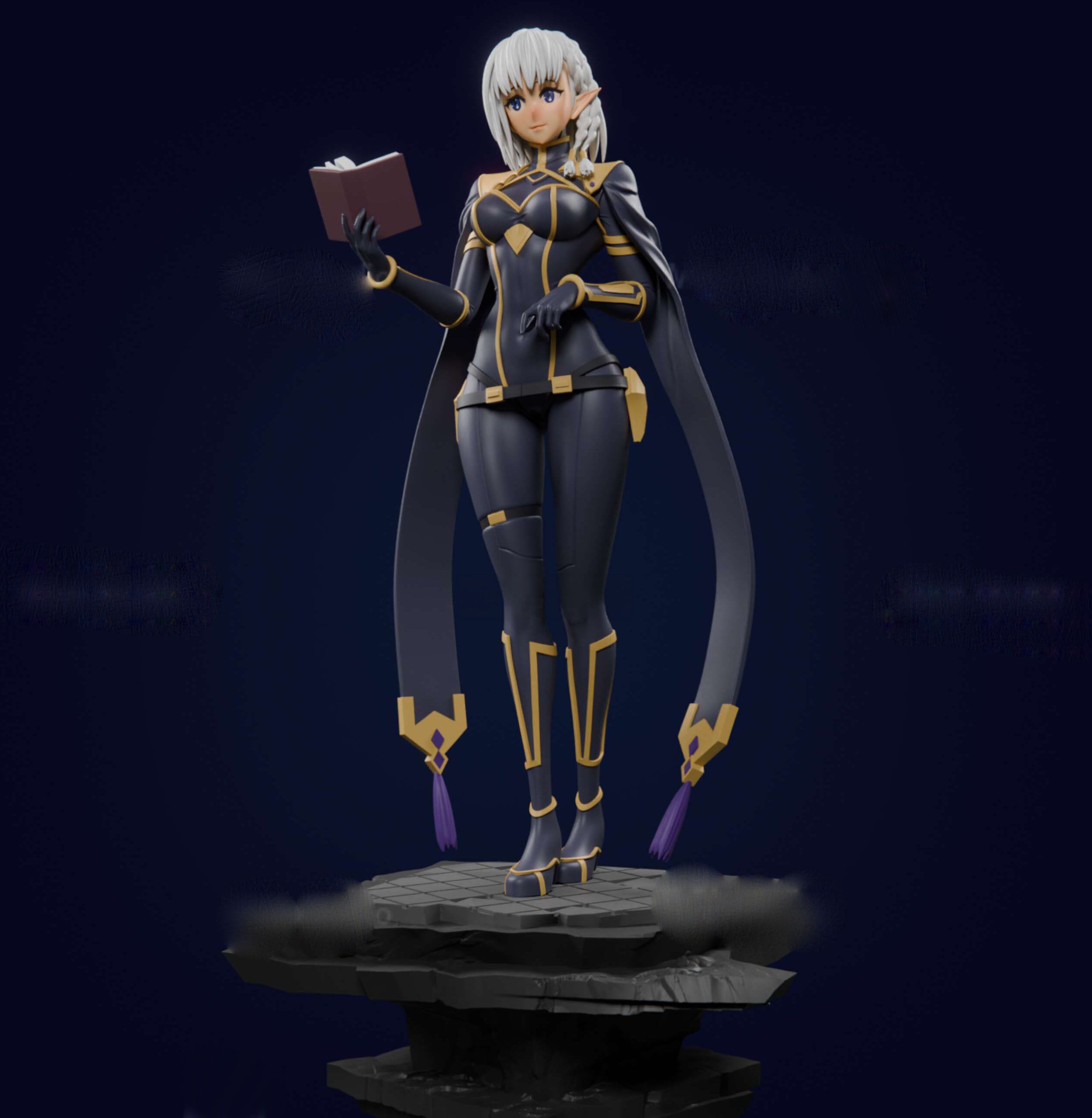 Beta Statue | The Eminence In Shadow Fan Art by MiyoStudio SFW,NSFW 3d printed statue,Beta statue,3d printed,The Eminence In Shadow Statue,3d printed figure,nsfw statue